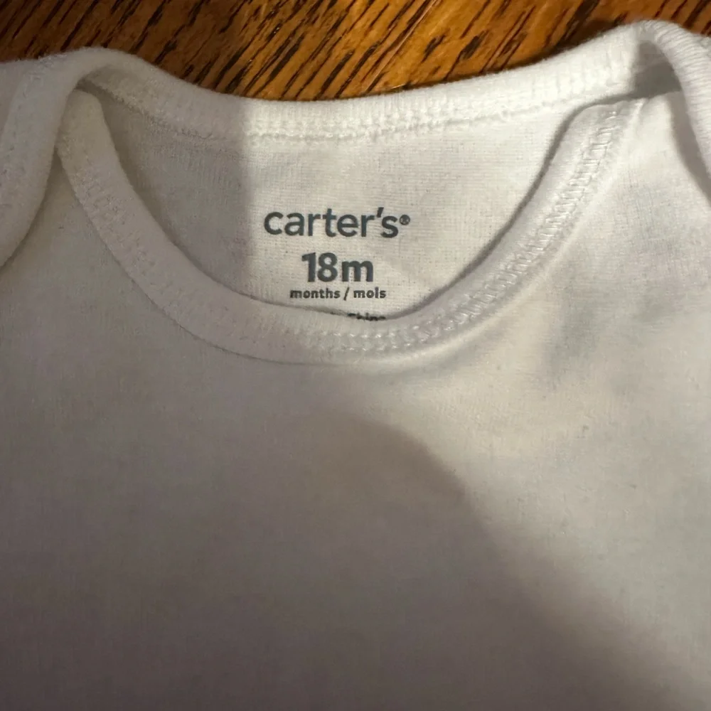 Carter's SET OF 4 18M White Infant Bodysuit